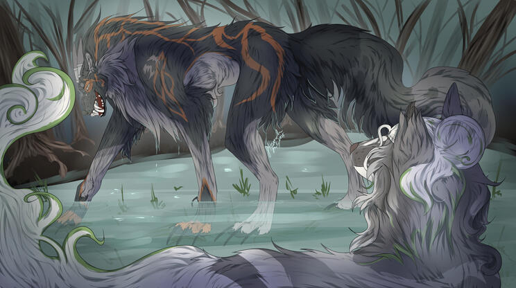 full body; complex shading; complex background