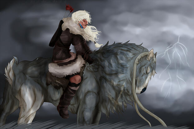 non-canine; full body; simple background